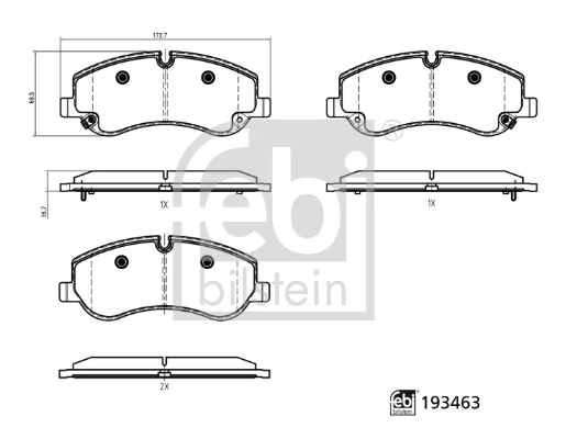 Brake Pad Set, disc brake
